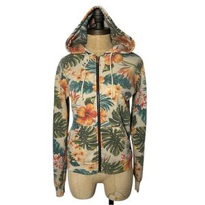 AVIATOR NATION - Tropical Floral Print Hoodie XS